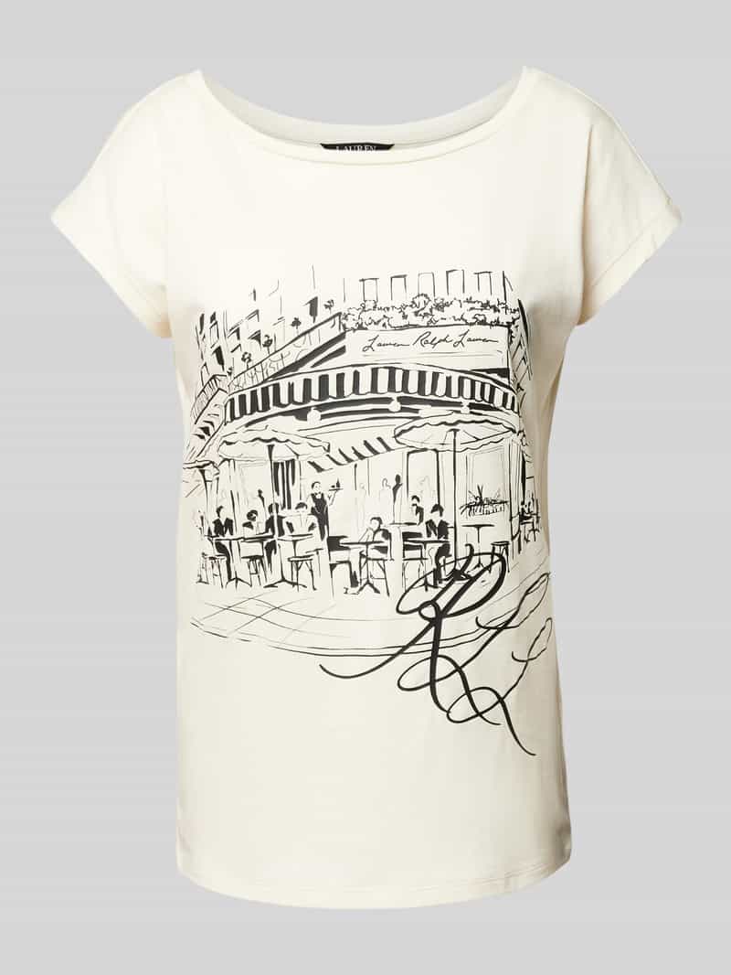 Lauren Ralph Lauren T-shirt met boothals model 'GRIETA'