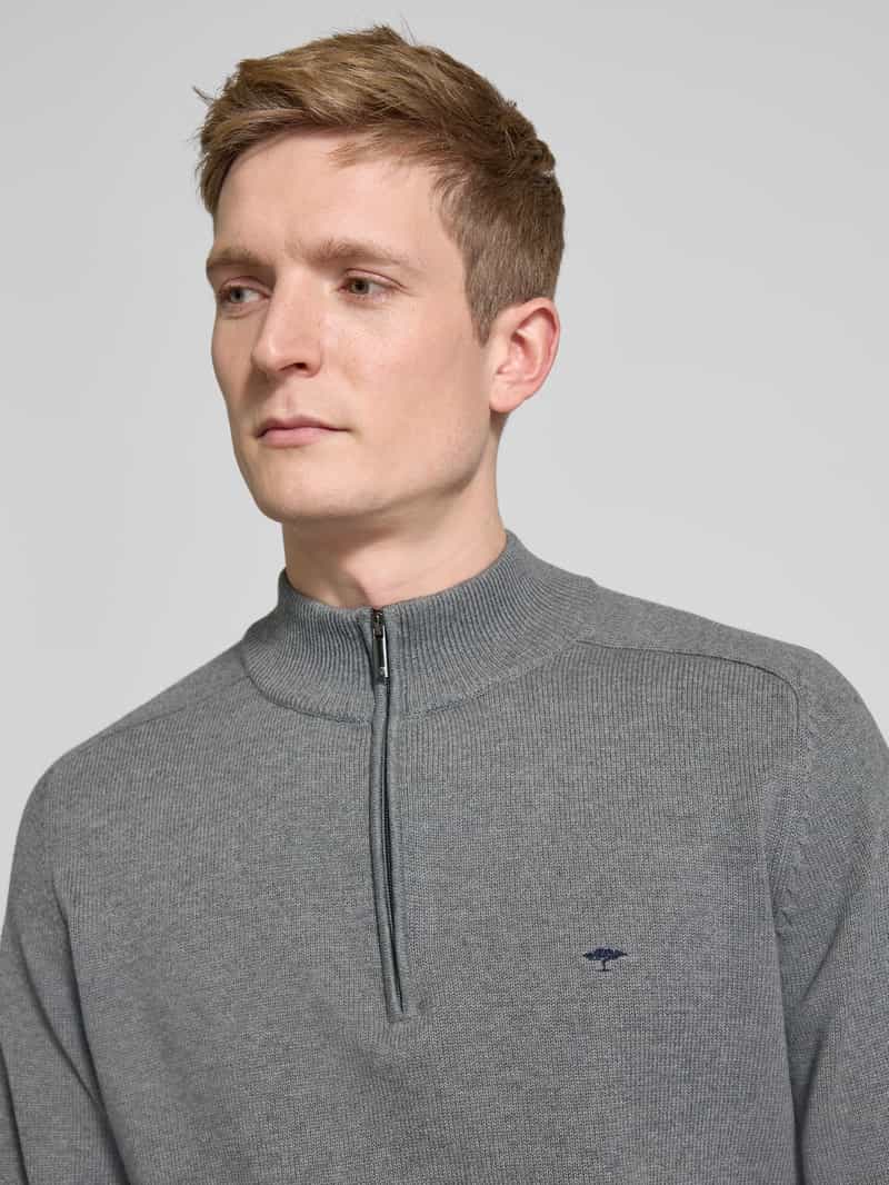 FYNCH-HATTON Gebreide pullover met labelstitching