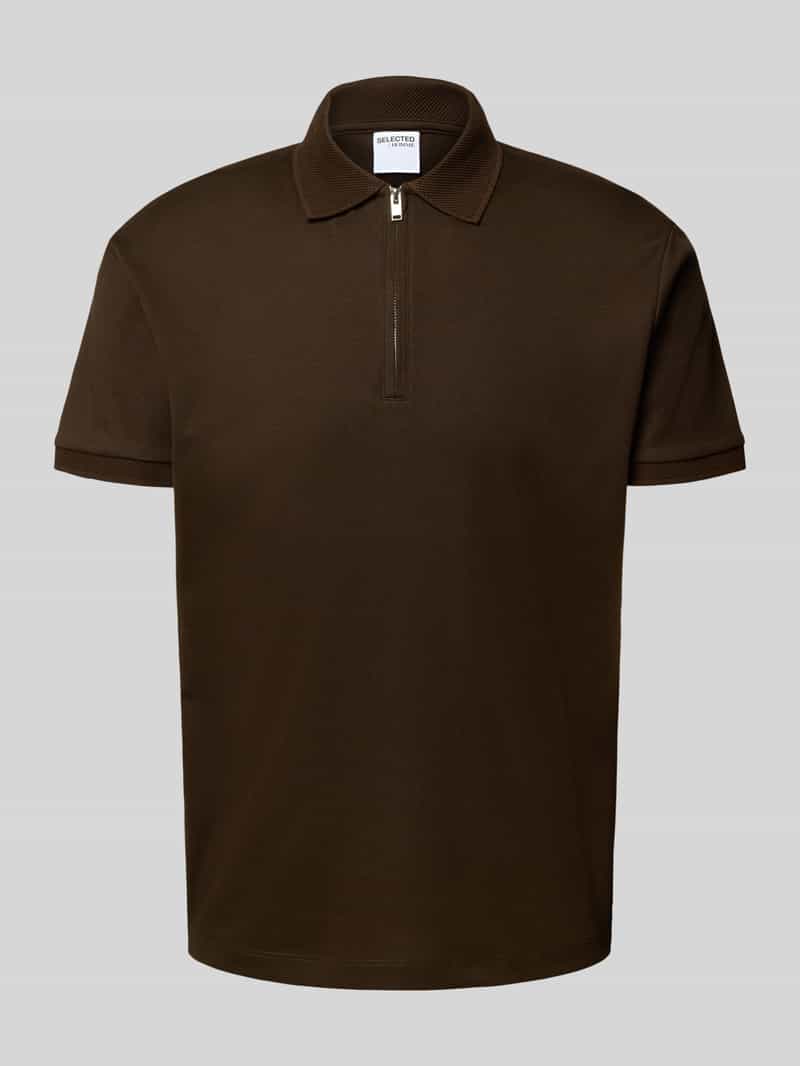 Selected Homme Regular fit poloshirt van katoenmix model 'FAVE'