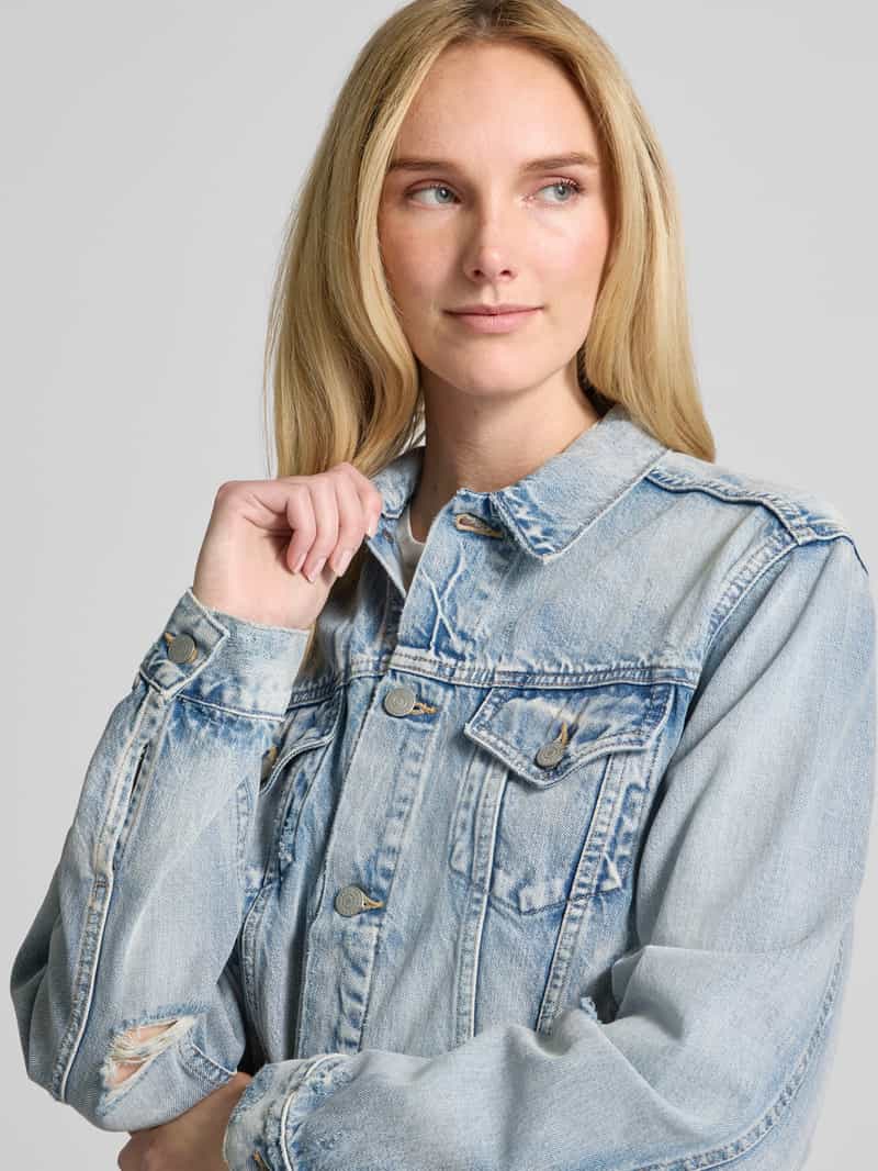 Polo Ralph Lauren Jeansjack met paspelzakken op de borst