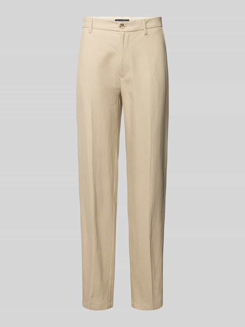Marc O'Polo Regular fit broek van een mix van linnen en viscose model 'BUNKRIS'