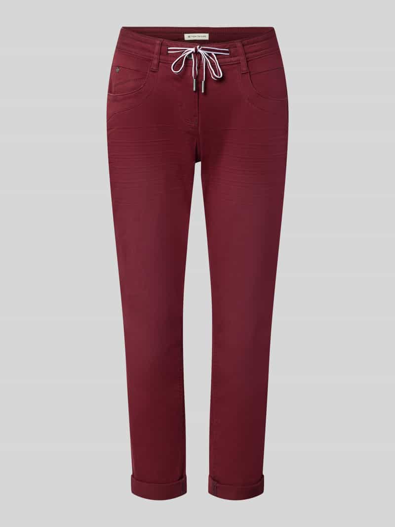 Tom Tailor - Tapered relaxed broek - Maat 34/28 - Preppy Plum