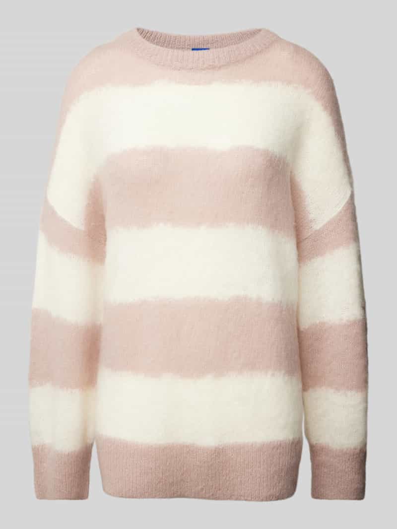 Hugo Blue Gebreide pullover met extra brede schouders model 'Slookis'