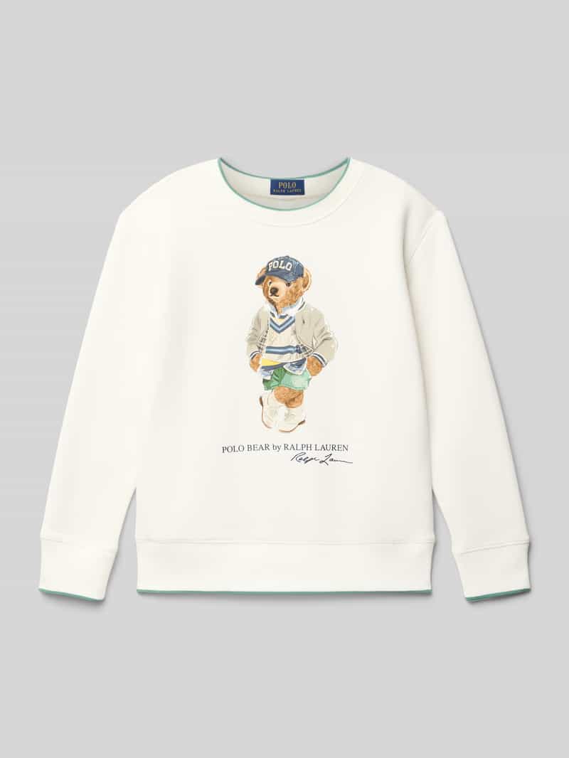 Polo Ralph Lauren Teens Sweatshirt met motiefprint en ronde hals