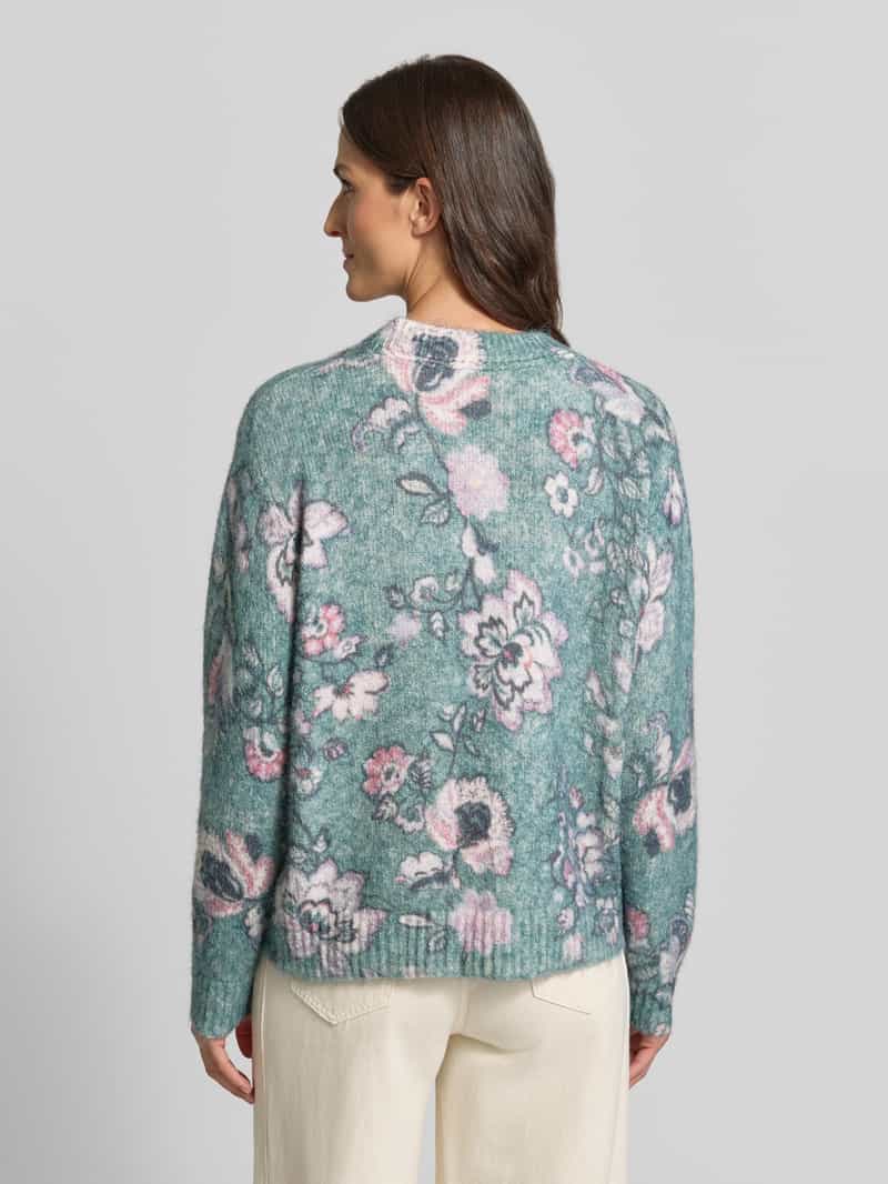 Christian Berg Woman relaxed fit gebreide pullover met linnengehalte