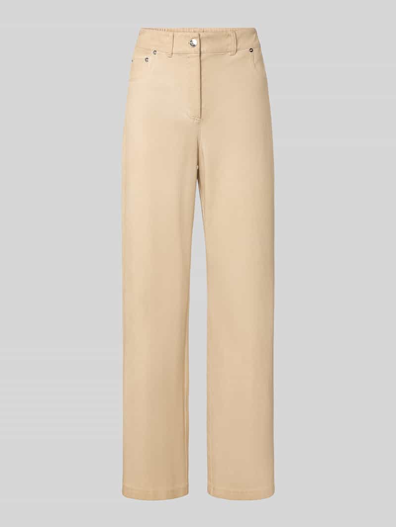 MM by Max Mara straight fit recht broek van katoenmix model 'GELATO'