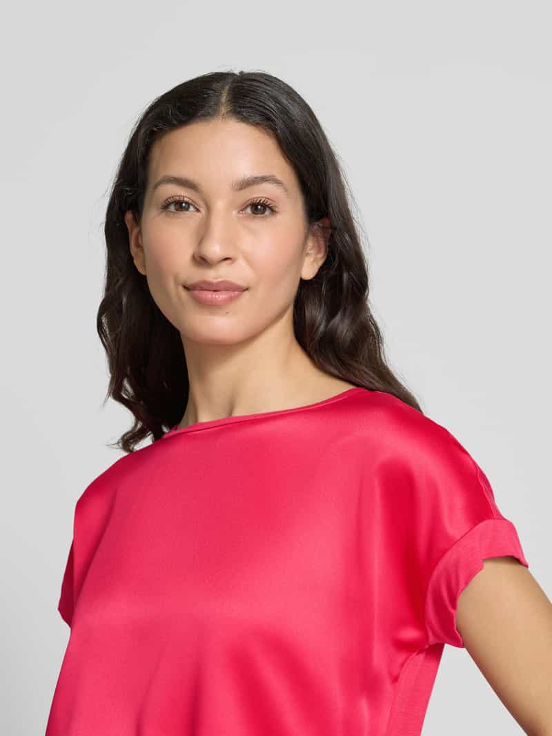 Christian Berg Woman Blouseshirt met geribde ronde hals