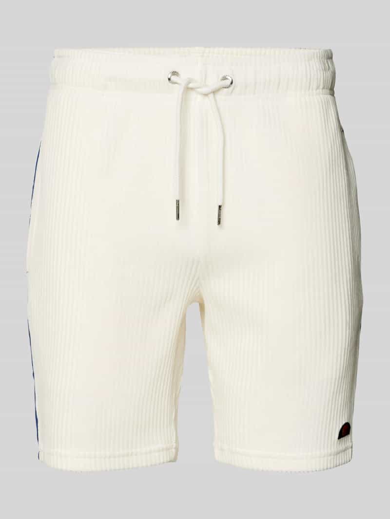 Ellesse Korte regular fit corduroy broek met logobadge model 'TOMATRO'