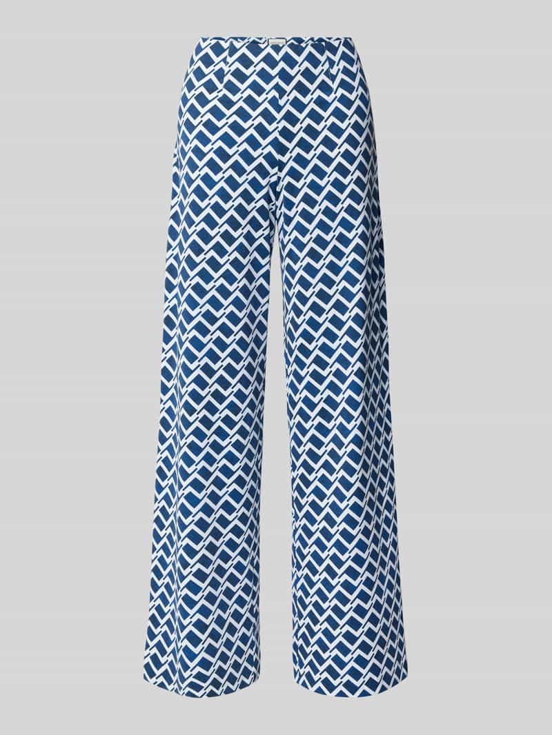 SEDUCTIVE Wide leg stoffen broek met elastische band model 'KIMBERLEY'