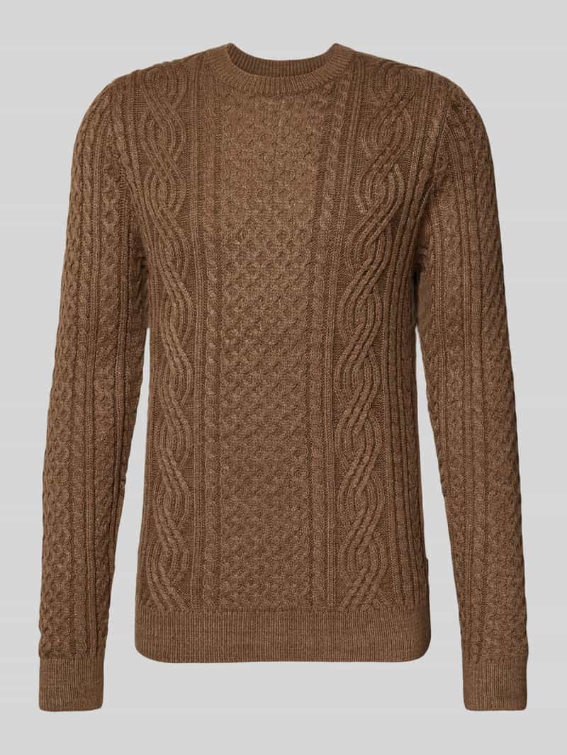 JACK & JONES Premium Gebreide pullover met ribboorden model 'BLUSEAN'