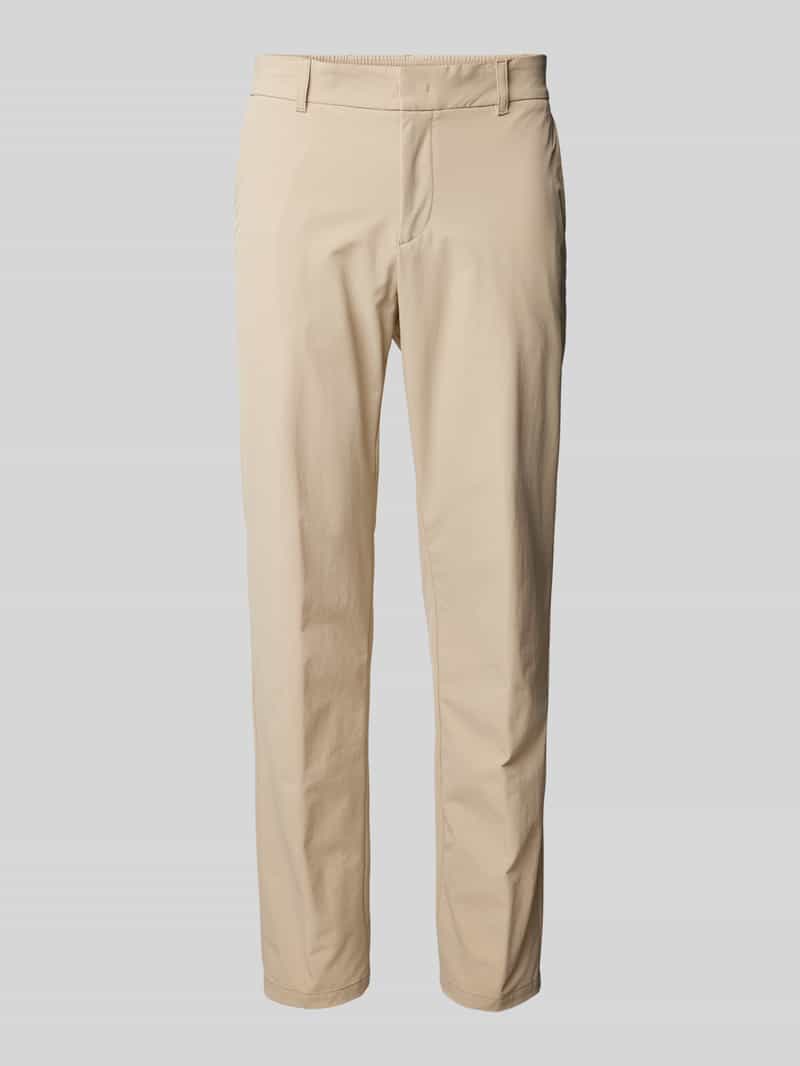 Boss Tapered fit broek met riemlussen model 'Genius'