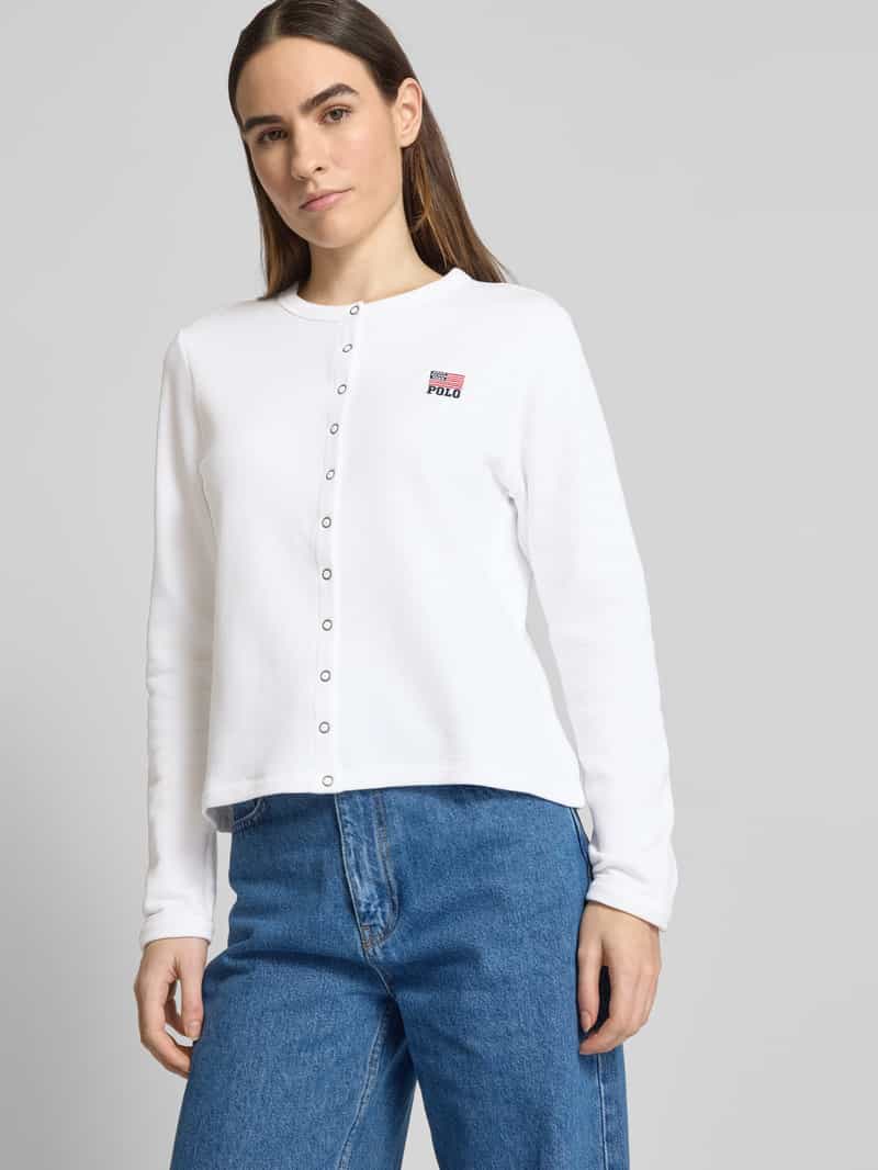 Polo Ralph Lauren Gebreid jack met drukknoopsluiting