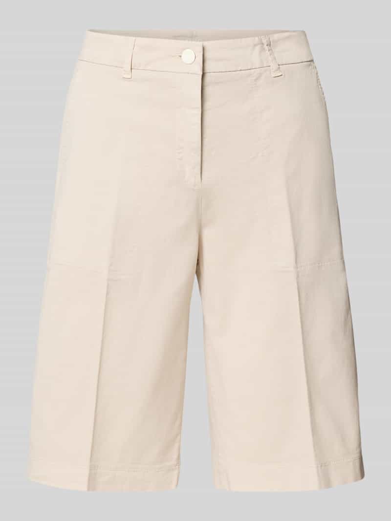 CAMBIO Wide leg korte broek met persplooien model 'STELLA BERM'