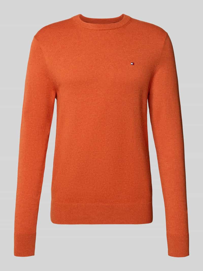 Tommy Hilfiger Regular fit gebreide pullover van een mix van katoen en kasjmier