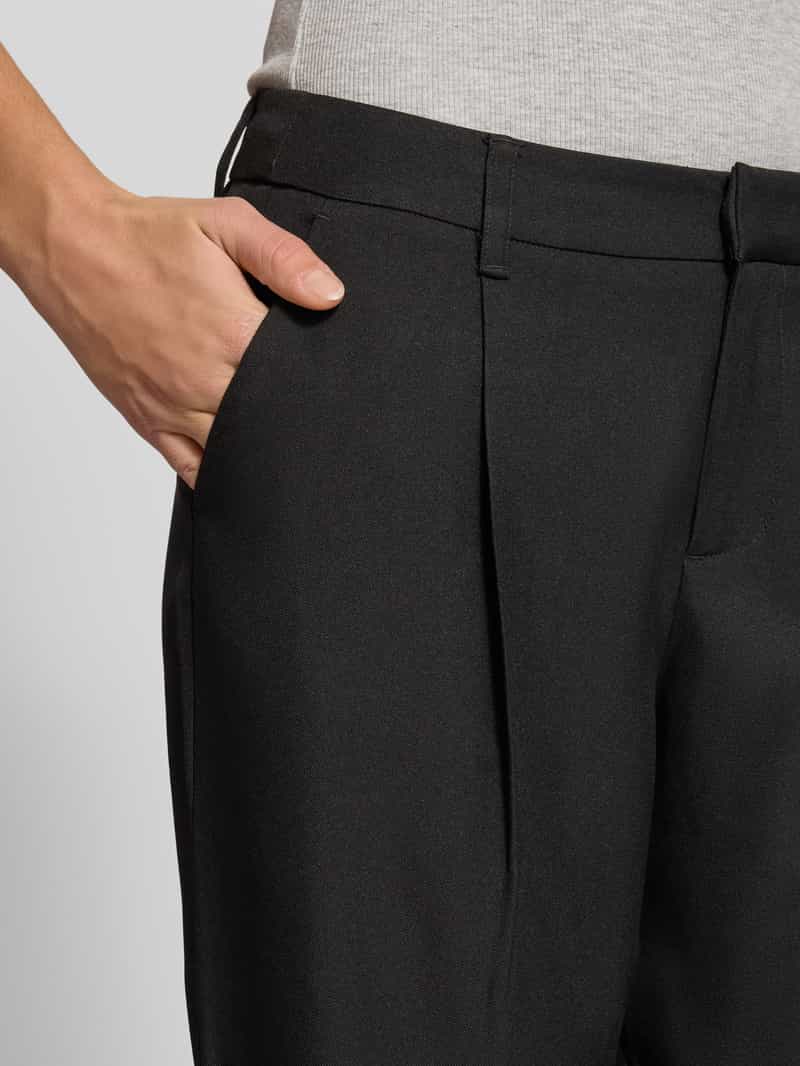 Gina Tricot Wide fit stoffen broek met bandplooien