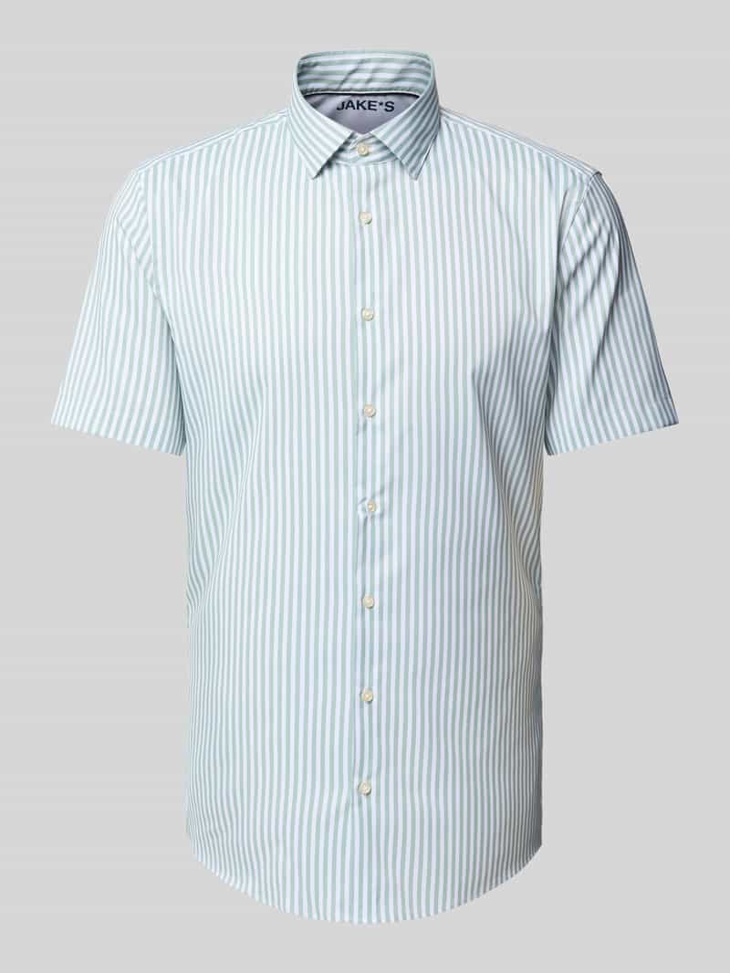 Jake*s Slim fit zakelijk overhemd met kentkraag
