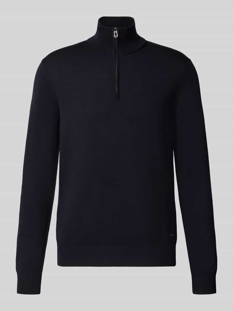 modern fit schipperstrui van pure scheerwol model 'Dario'