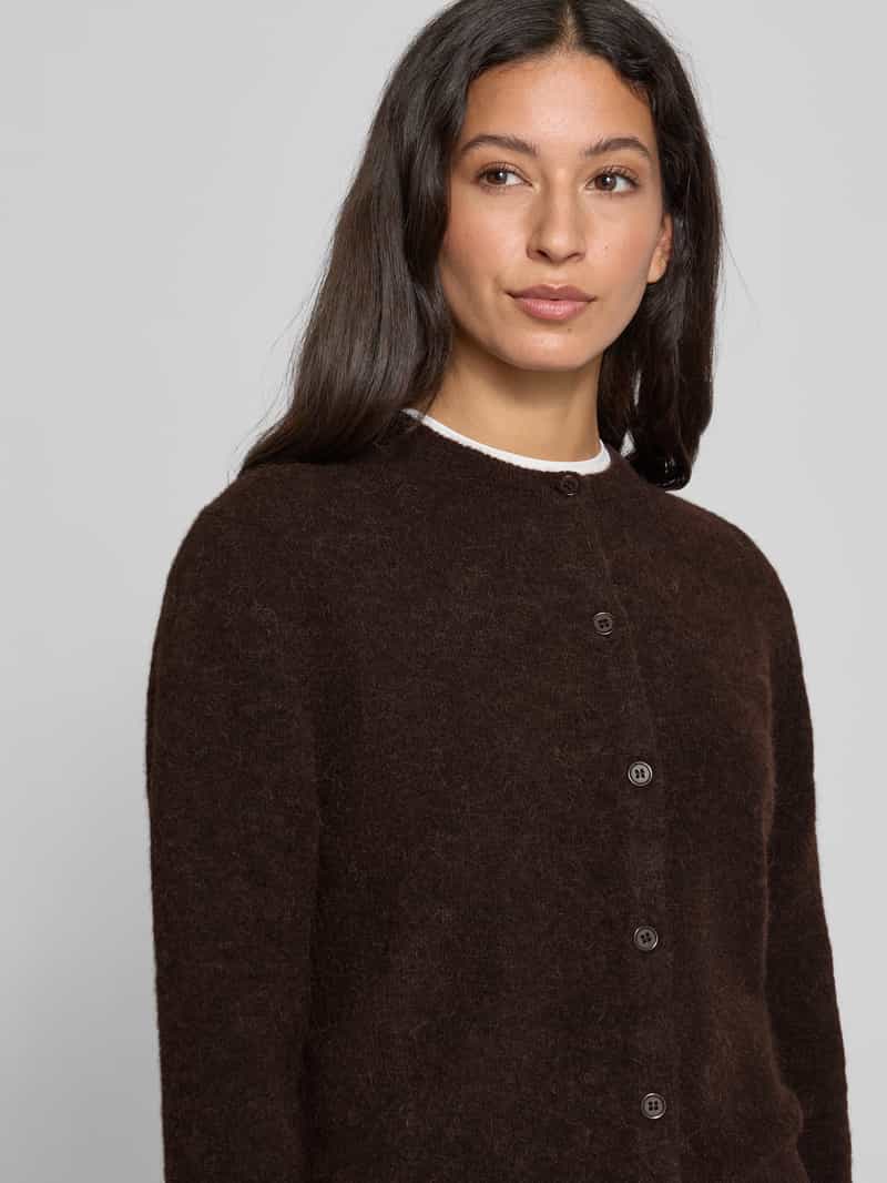 Samsøe Cardigan van wolmix met ronde hals