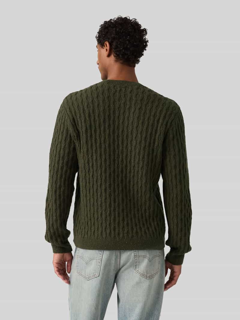 Levi's Relaxed fit trui van katoenmix met wol