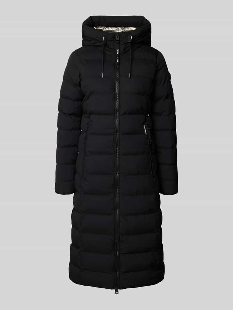 khujo Regular fit gewatteerde lange jas met tweewegsritssluiting model 'Gamp'