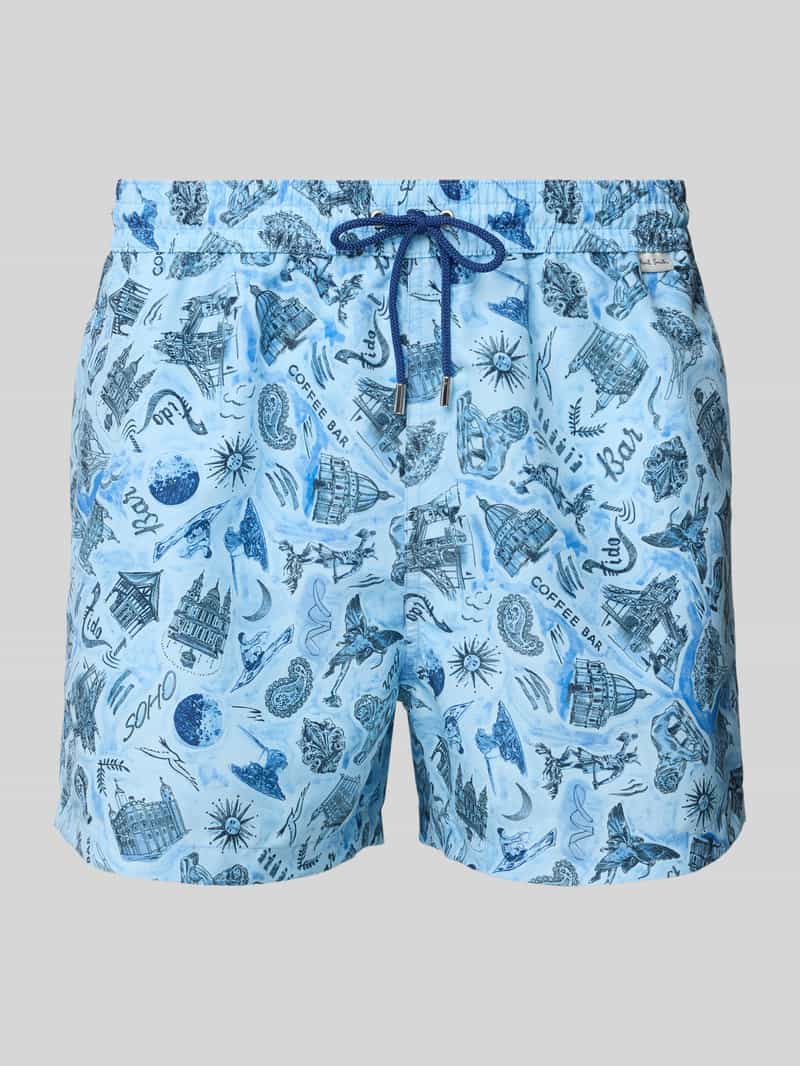 Paul Smith Zwembroek met achterzak model 'CITY DAISY'