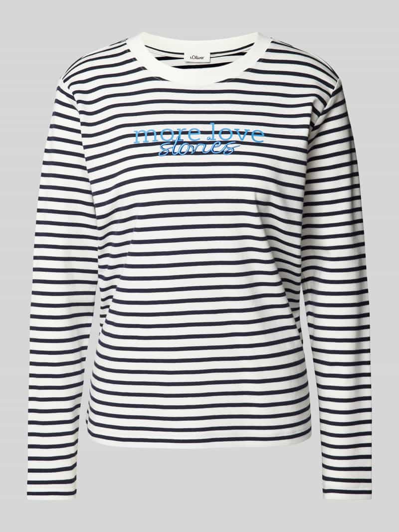 s.Oliver RED LABEL Regular fit shirt met lange mouwen van puur katoen met borduursel
