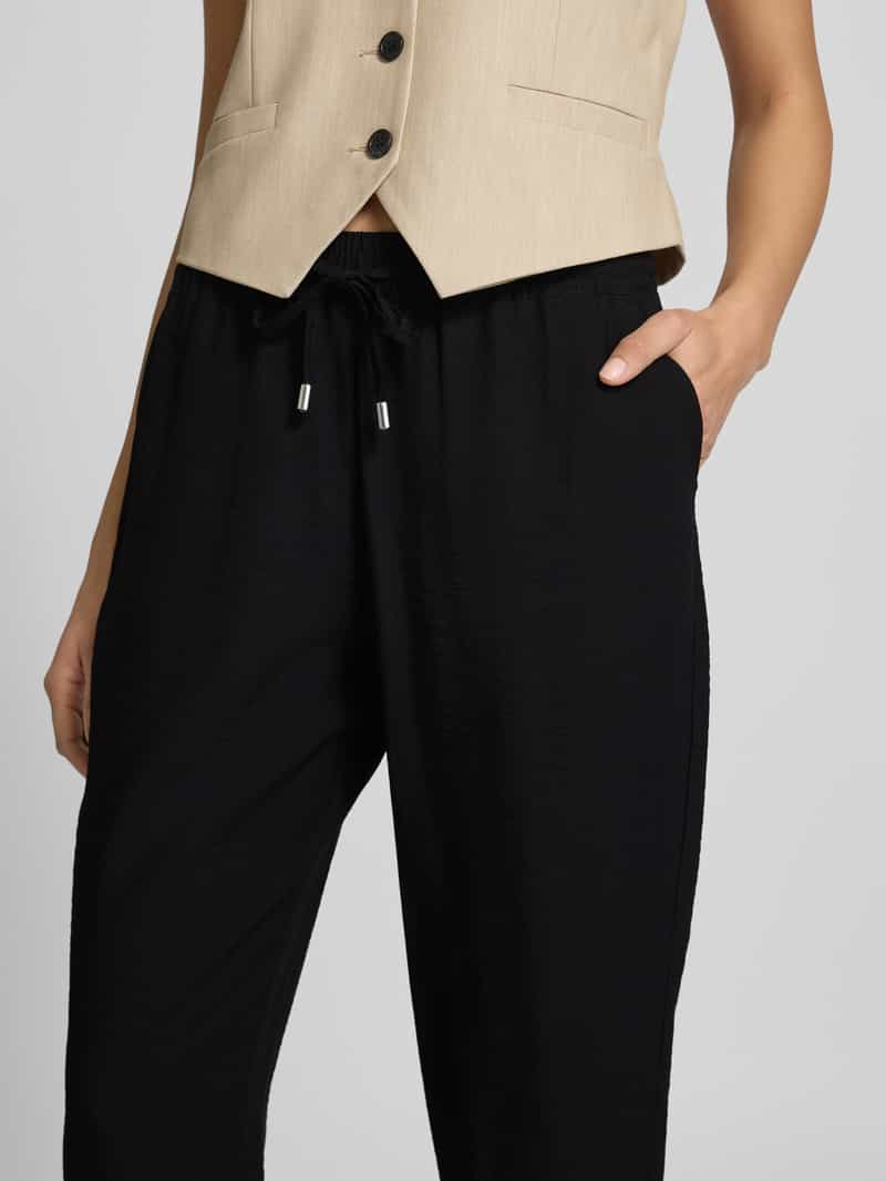 Christian Berg Woman Tapered fit stoffen broek met steekzakken