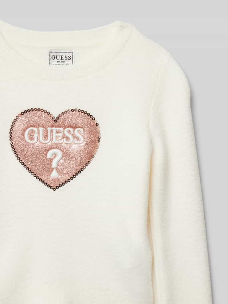 Guess Gebreid jack met labelpatch