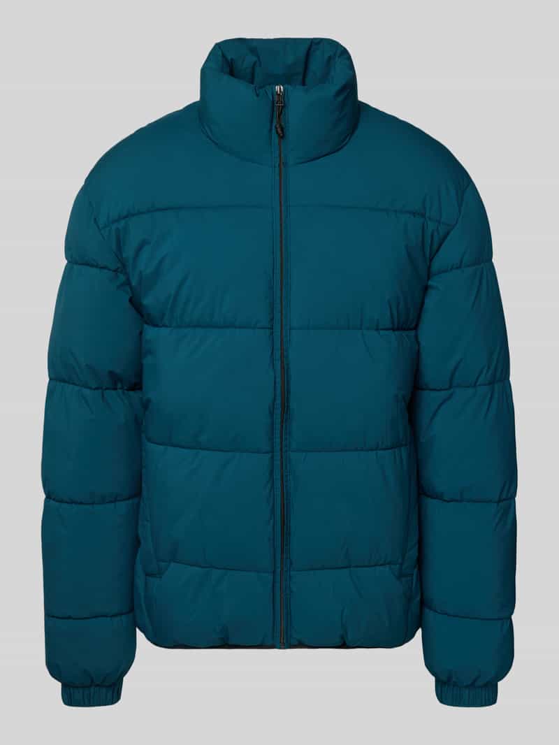 Tom Tailor Denim Regular fit gewatteerd jack met opstaande kraag
