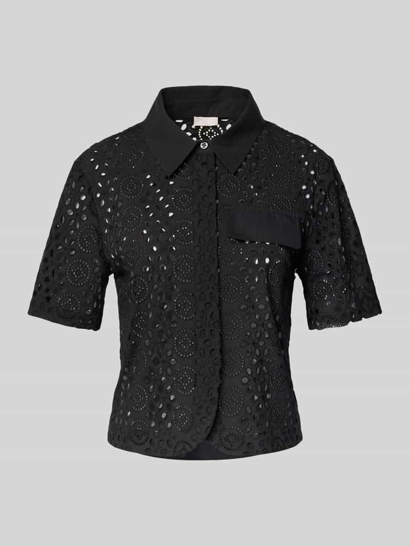 Liu Jo White Overhemdblouse met broderie anglaise