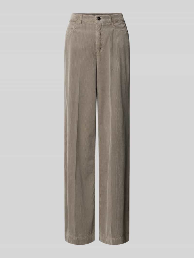 Marc Cain Wide fit corduroy broek met lyocell