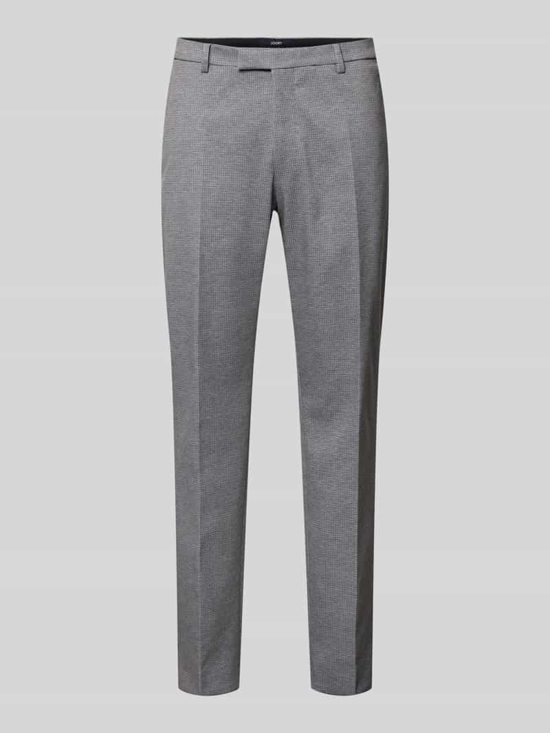 JOOP! Collection Straight leg stoffen broek met structuurmotief, model 'Brad'