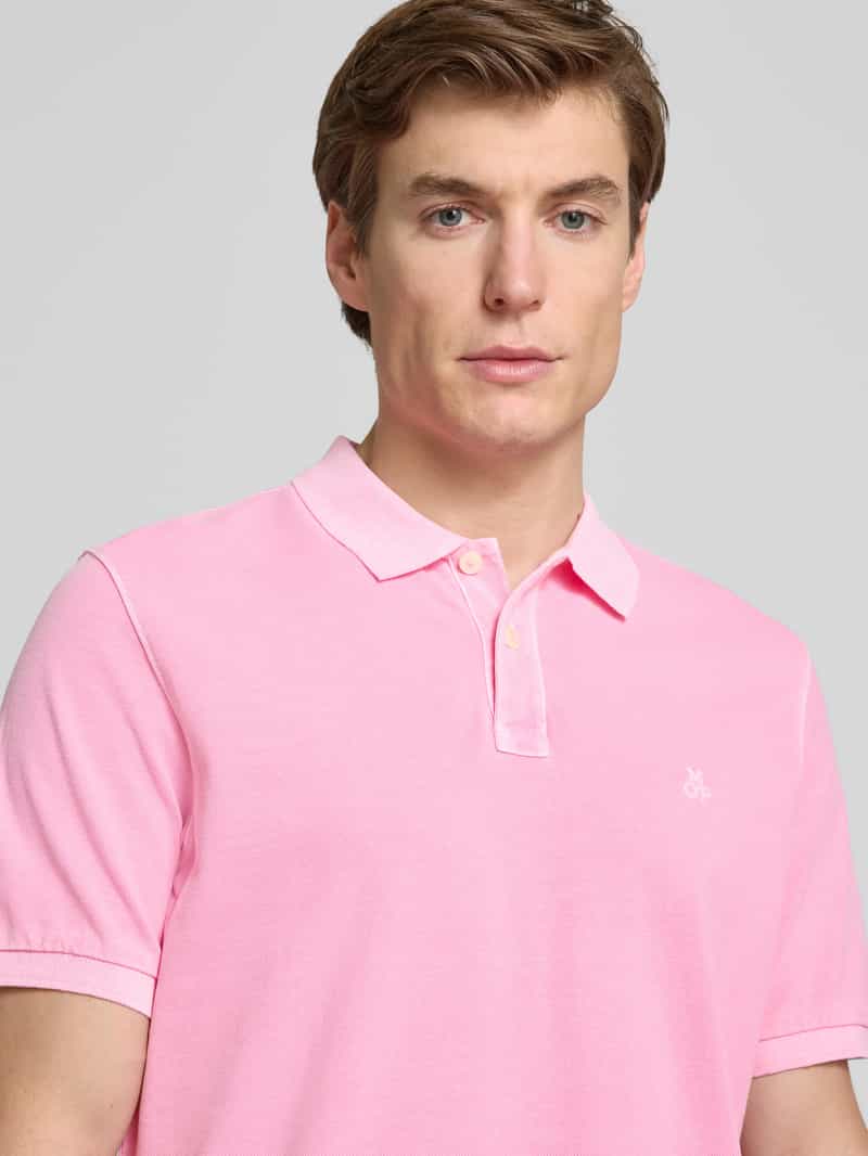 Marc O'Polo Regular fit poloshirt van puur katoen met logostitching