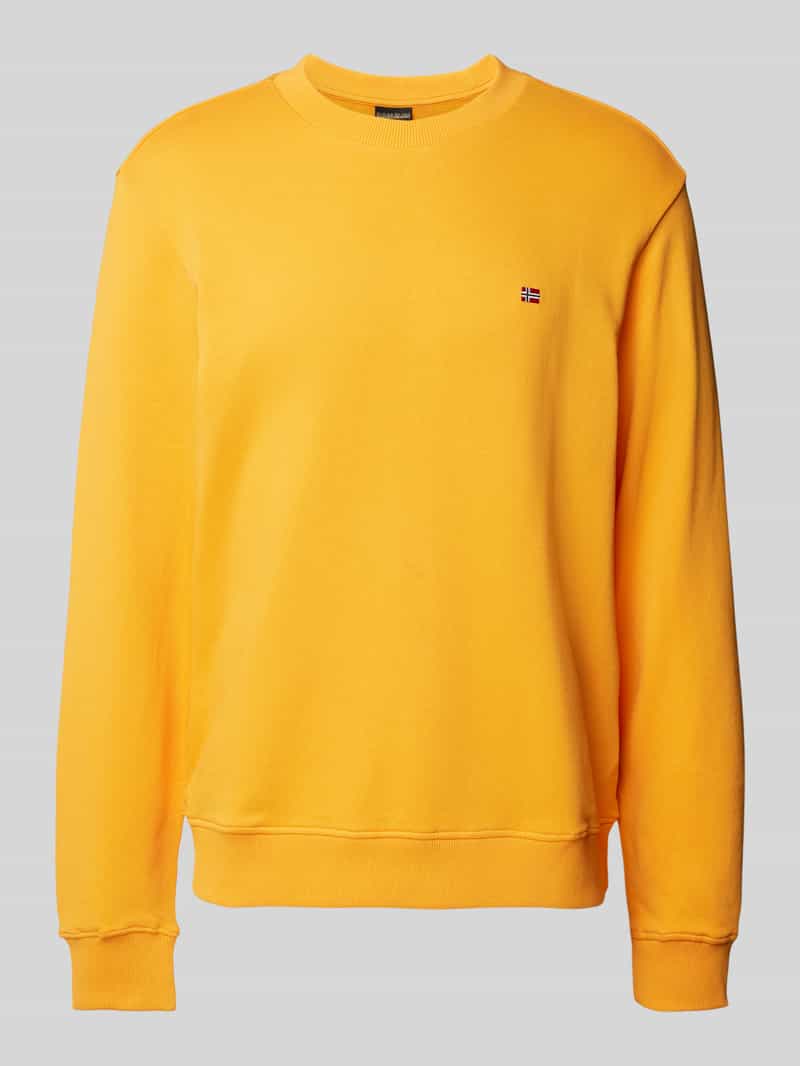 Napapijri Sweatshirt met labelstitching model 'BALIS'