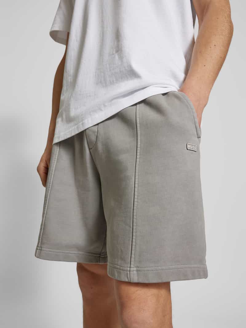 Hugo Blue Sweatshorts met elastische band model 'Nuralpo'