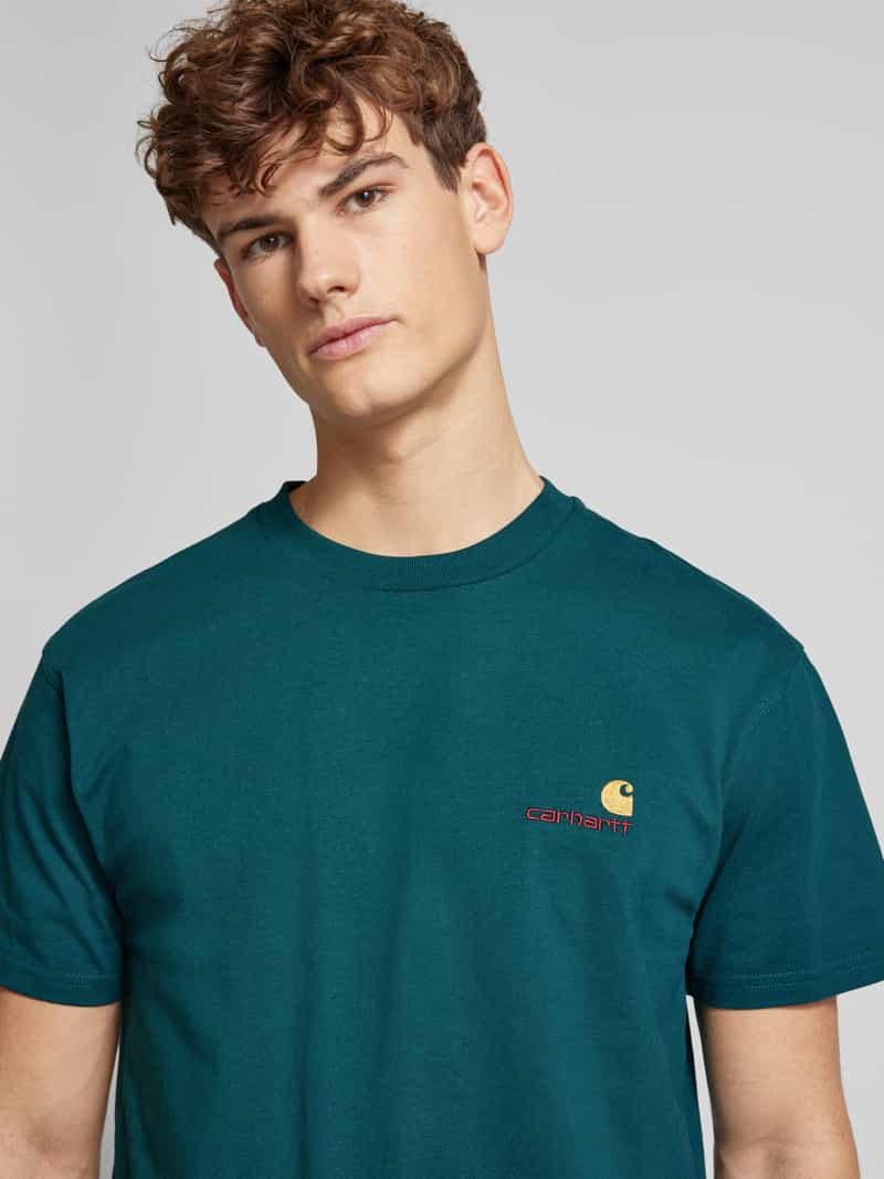 Carhartt Work In Progress T-shirt met labelstitching