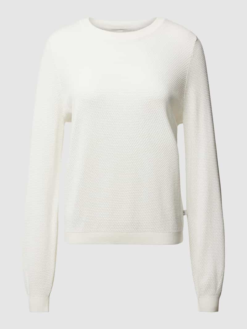 QS Gebreide pullover in effen design