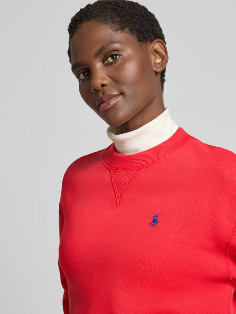 Polo Ralph Lauren Sweatshirt met ronde hals en labelstitching