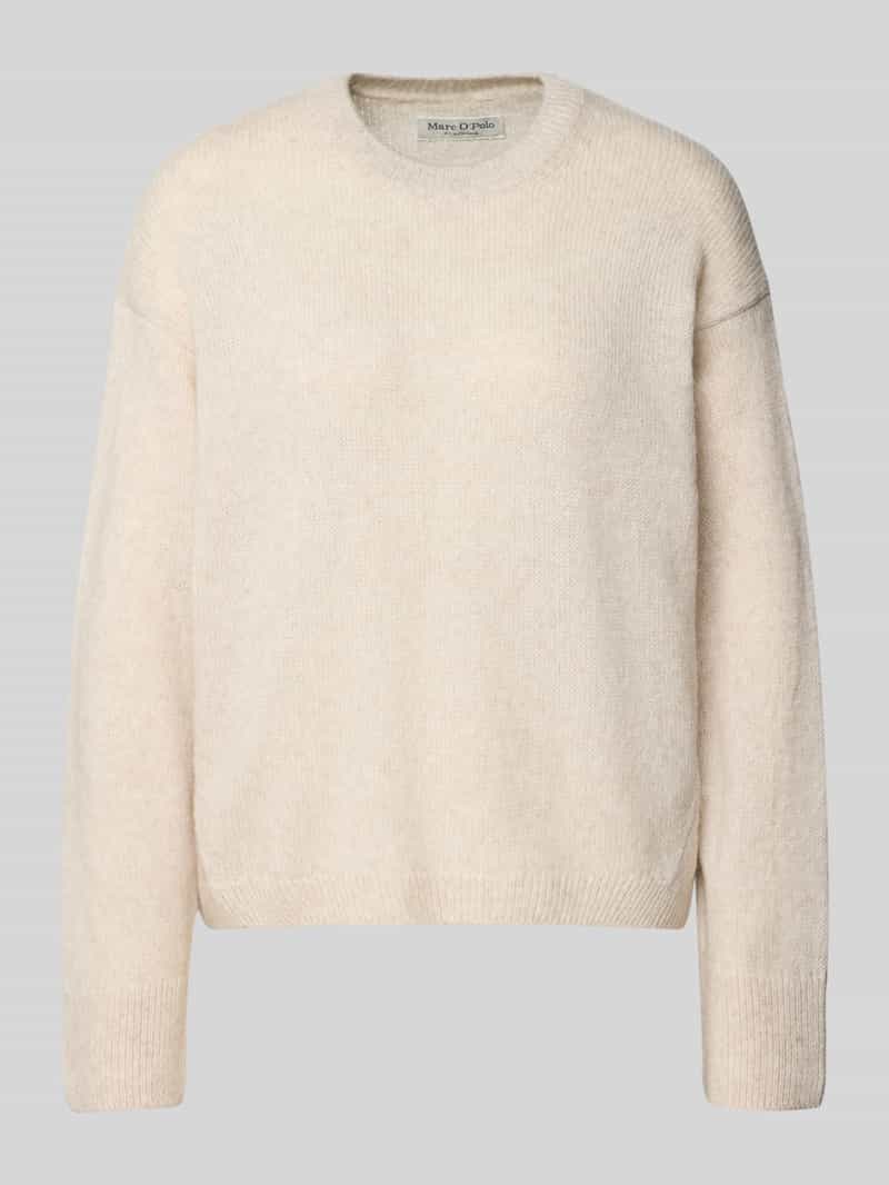 Marc O'Polo Loose fit gebreide pullover van scheerwolmix