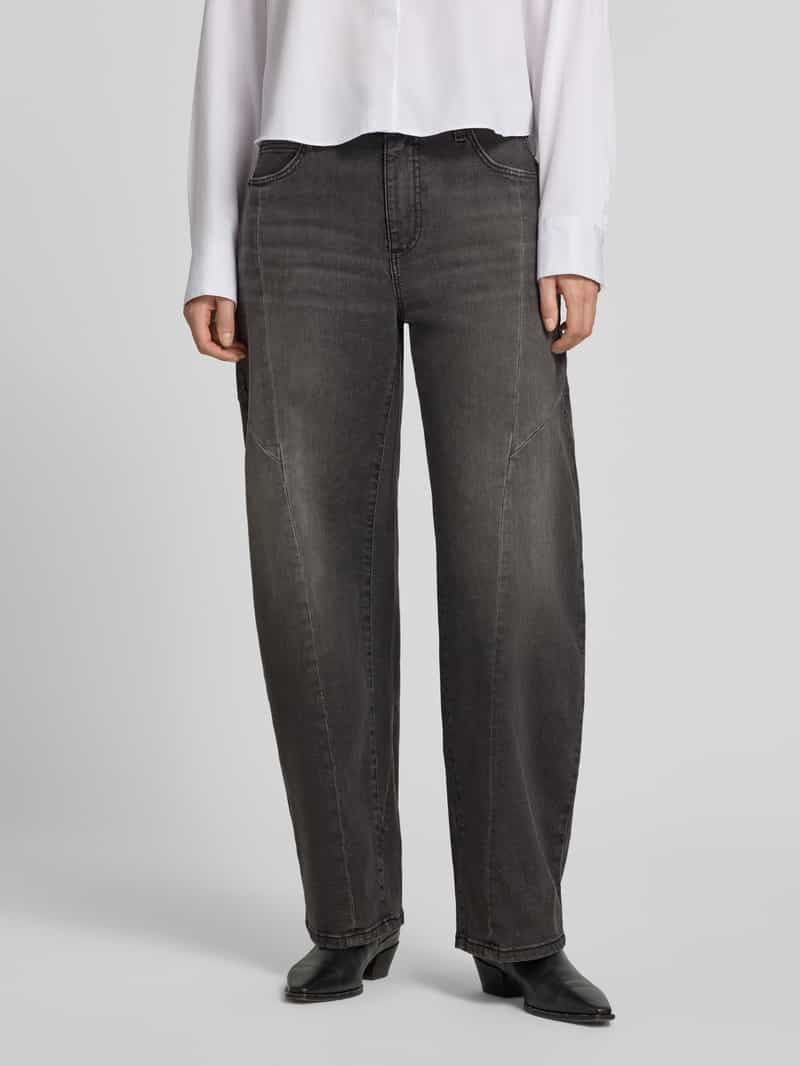 MAC barrel fit broek van katoenmix model 'Dakota Barrel Seam'