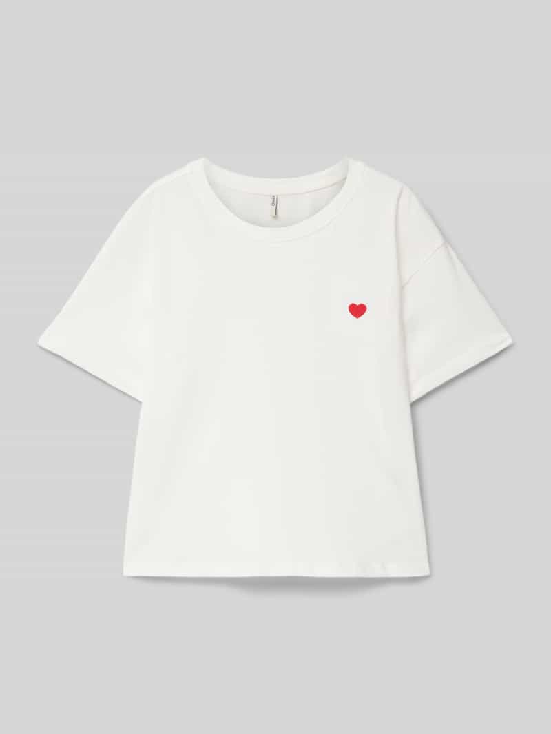 Only Comfort fit T-shirt van puur katoen