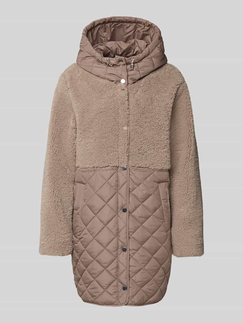 WHITE LABEL Gewatteerd jack met fleece en steekzakken