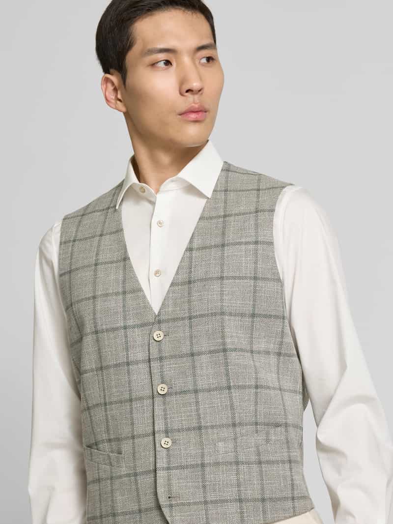 Christian Berg Men Gilet met strookzakken