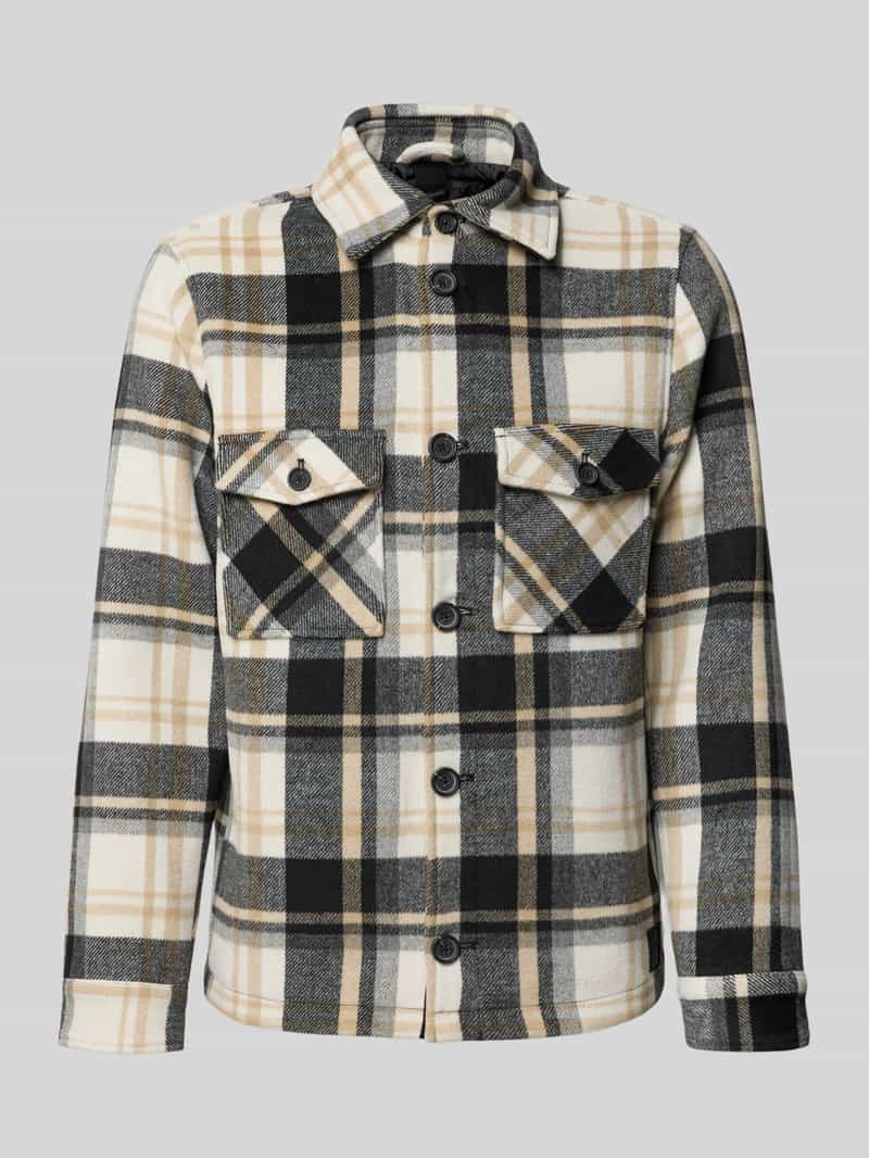 MCNEAL Regular fit overhemdjack met wol