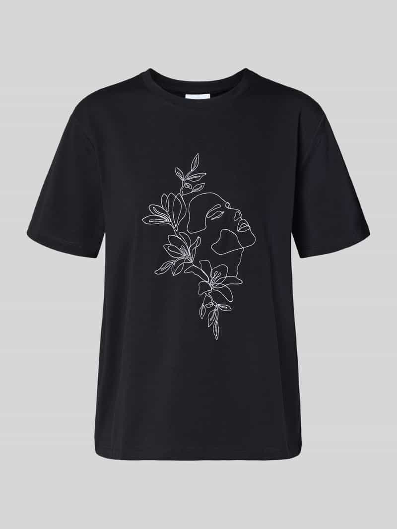 Vila T-shirt met motiefprint model 'NORA'