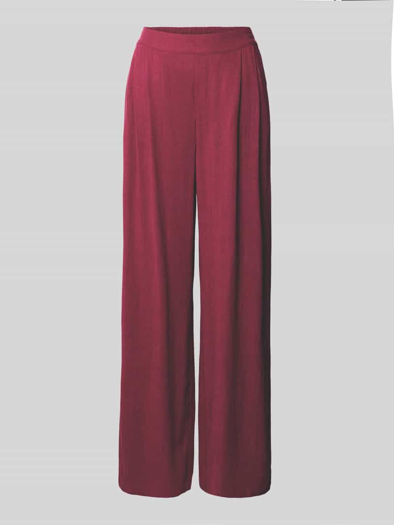 Jake*s Casual Straight leg stoffen broek met bandplooien