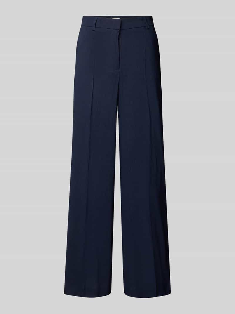 SEDUCTIVE Linnen broek met persplooien model 'SHILOH'