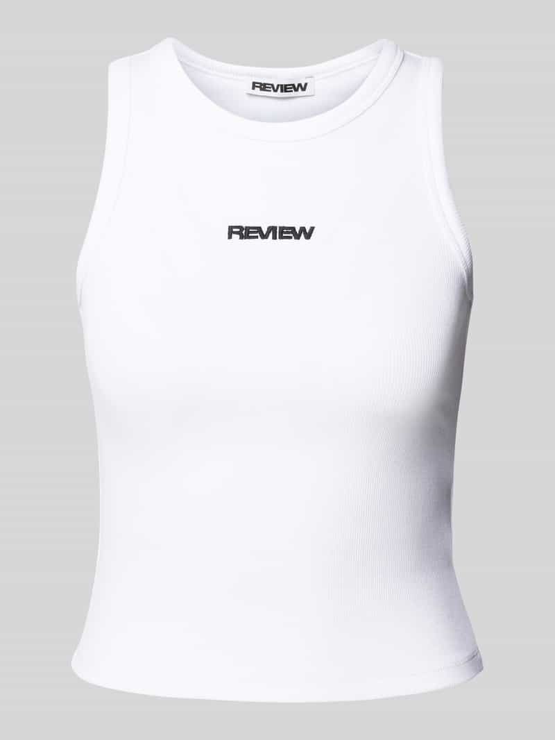 Review Tanktop met labelstitching