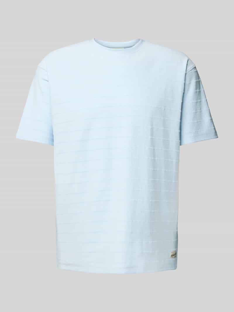Scotch & Soda T-shirt met geribde ronde hals
