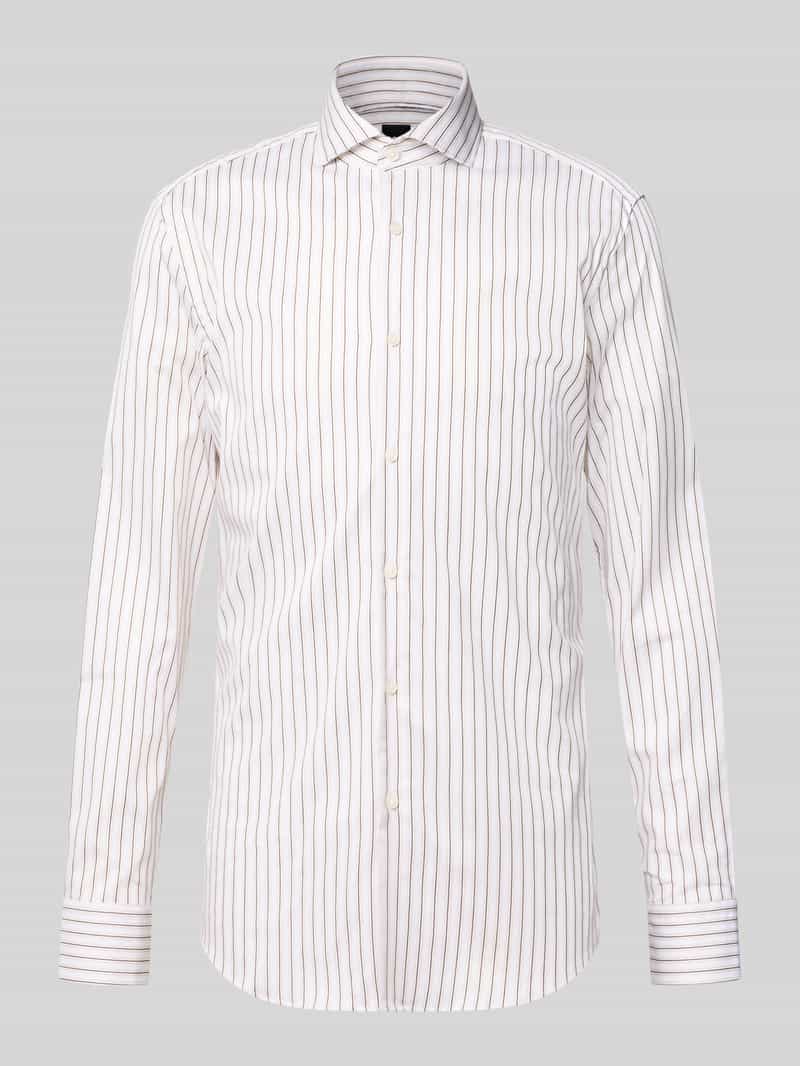 Boss Slim fit zakelijk overhemd van katoenmix model 'HANK'